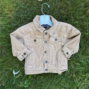 Vintage Y2K Beige Gap Corduroy Jacket Size 18-24 Months Baby Boy Girl
